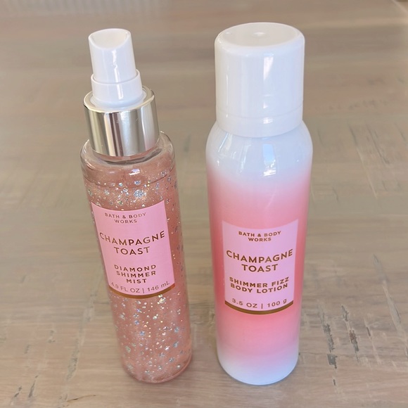 Bath & Body Works Other - Bath & Body Works Champagne Toast Fizz Body Lotion & Diamond Shimmer Mist.